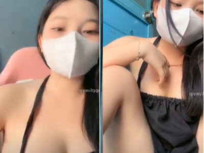 Em Công Nhân TieuM Bịt Khẩu Trang Khoe Bướm